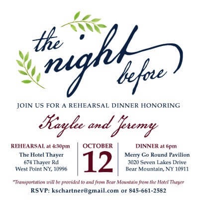 Rehearsal Dinners
