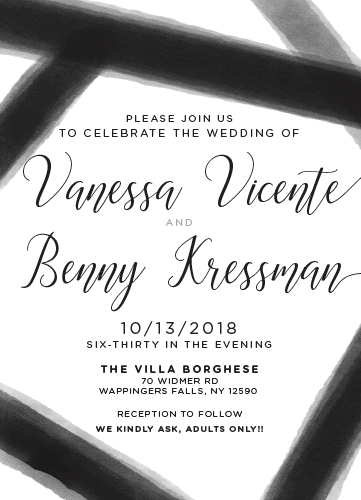 Custom wedding invitation suite