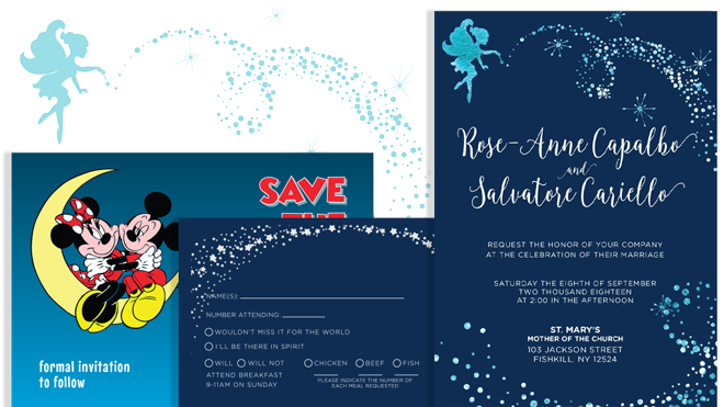 Rose Wedding Invitation Suite