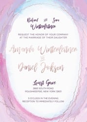 Design No. 3023 - Thermography Invitation